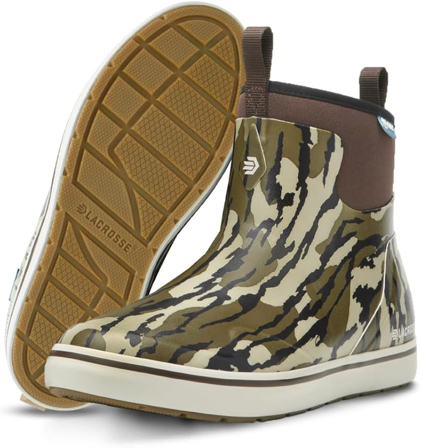 Amazon.com | LaCrosse Alpha Deck Boot 6-Inch - Waterproof Shoes for Men - Slip-Resistant Outsole ... | Amazon (US)