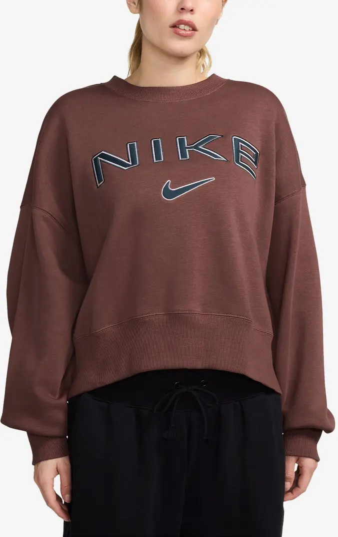 Nike Phoenix Oversize Logo Fleece Sweatshirt | Nordstrom | Nordstrom