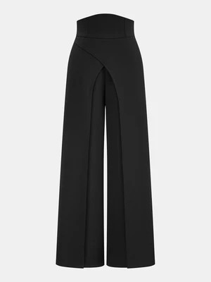 High-Waisted Asymmetrical Wide-Leg Pants | Commense