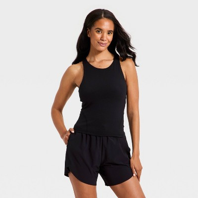 Women's Super Flex High Neck Racerback Support Tank Top - All In Motion™ Blank XS | Target