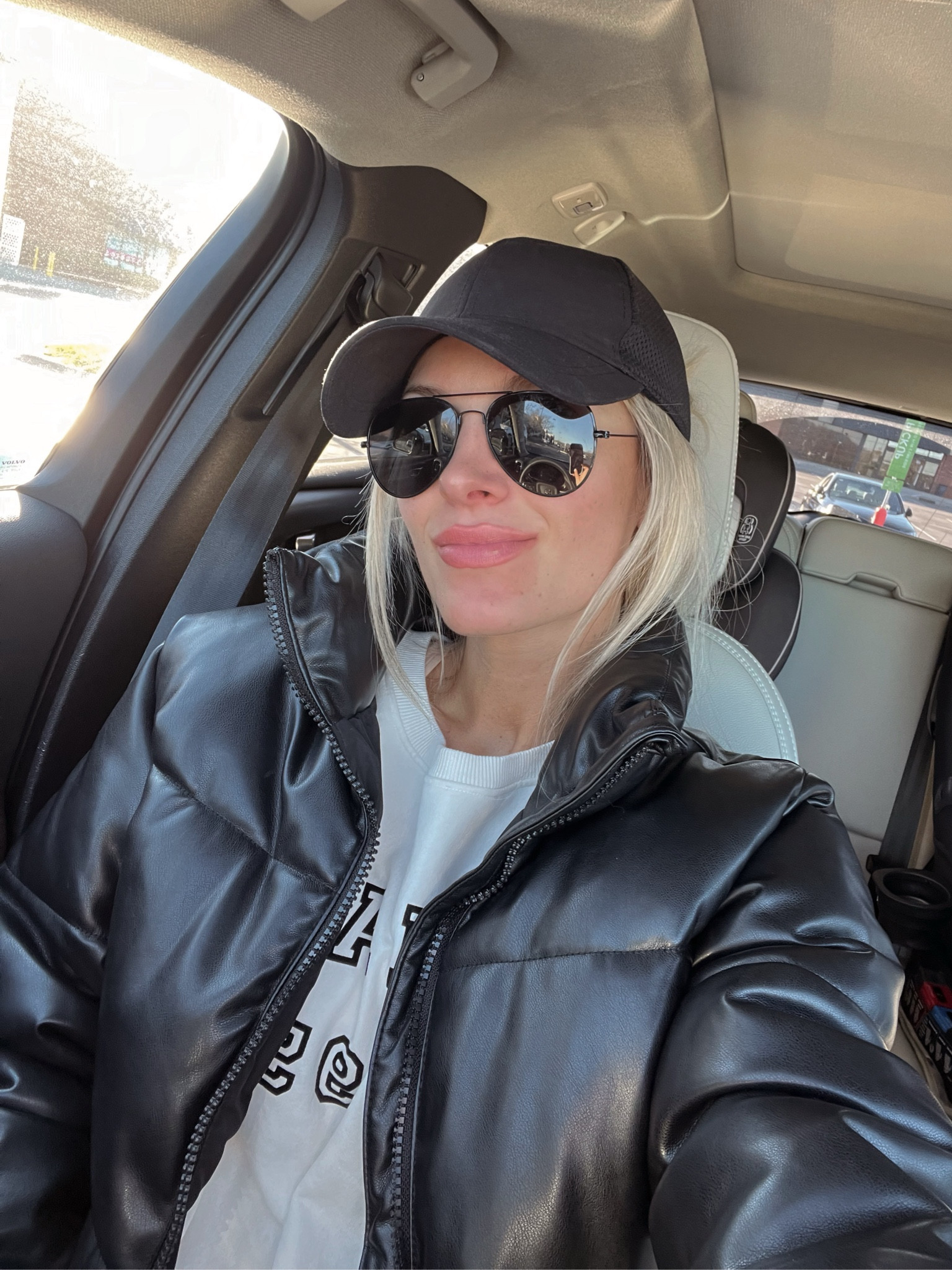 Leather Puffer Jackett

#LTKfindsunder50 #LTKsalealert #LTKSeasonal