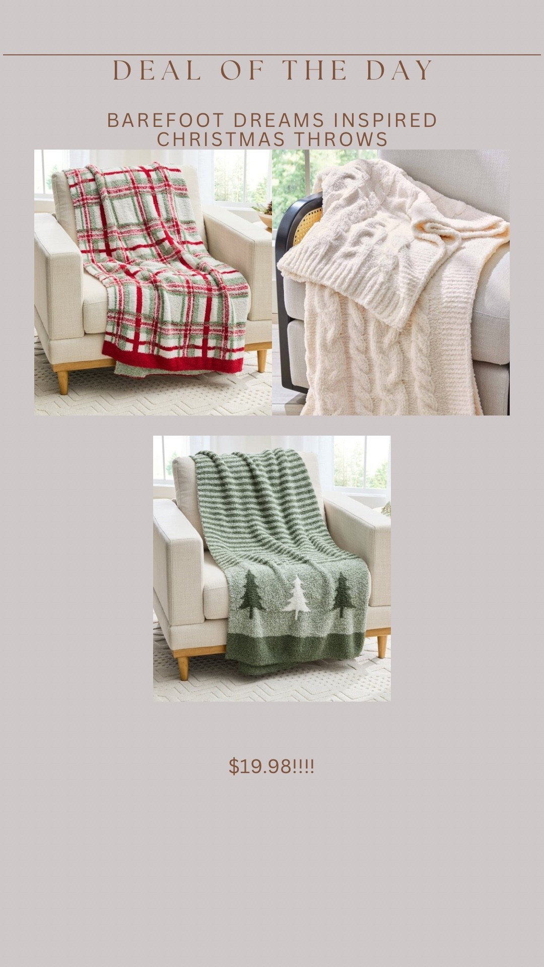 Walmart’s viral barefoot dream inspired throw just launched in Christmas styles!!!! 🚨🚨🚨

#LTKHome #LTKselfcare #LTKHoliday