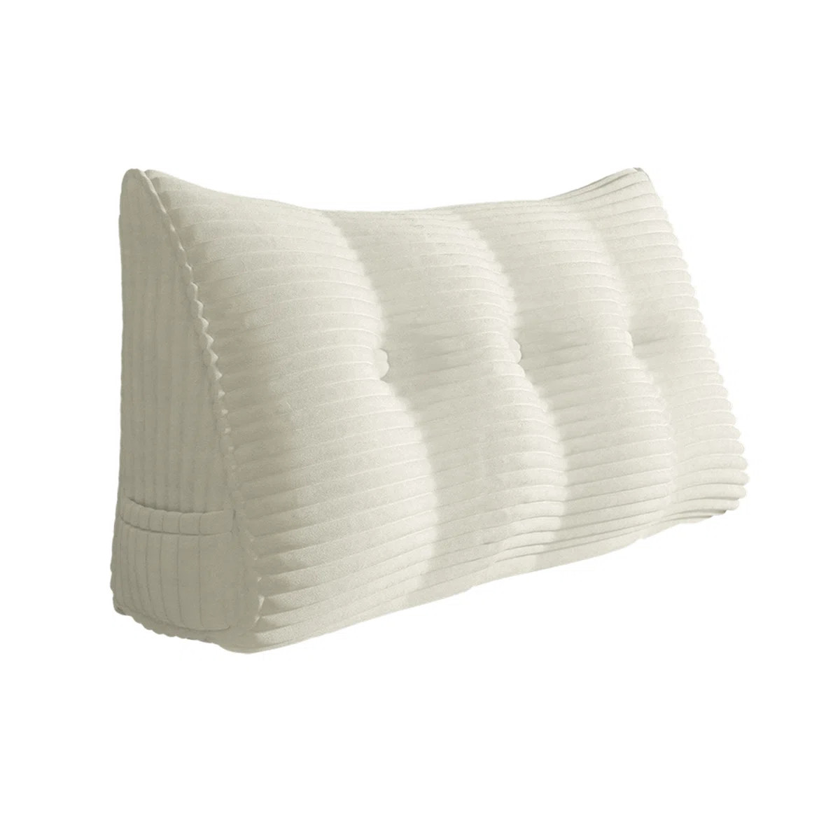 Sit-up Back Comfort Corduroy Bed Headboard Wedge Reading Pillow Triangular Backrest | Wayfair North America
