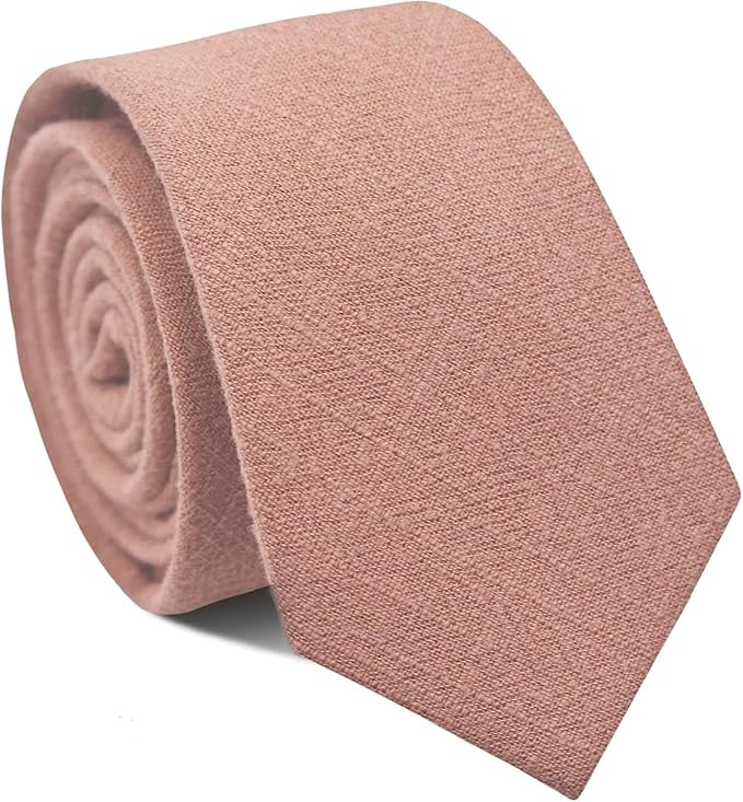 Mantieqingway Men's Skinny Tie Solid Color Neckties 2.56'' Casual Business Ties for Daily Dress, ... | Amazon (US)