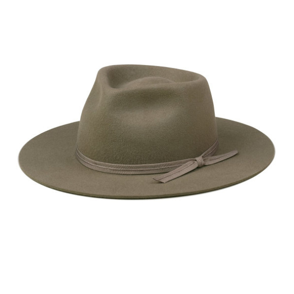 Moss Zulu Fedora | Nickel and Suede