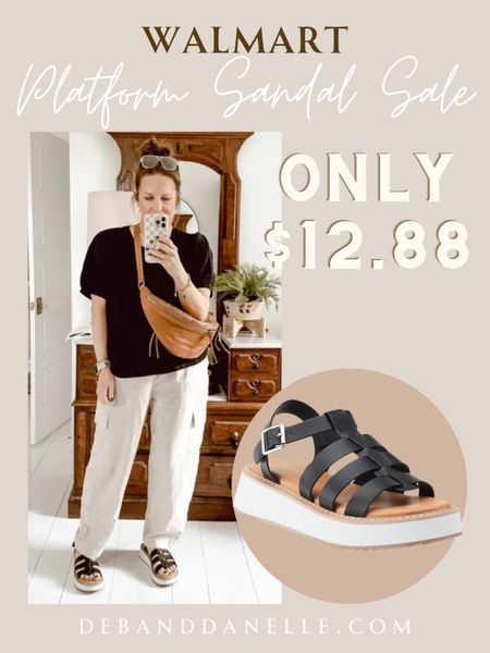 One of my most recent Walmart platform sandal purchases is currently on sale for less than $13!! They are super comfortable and match a little bit of everything. They are very versatile. 

#LTKShoeCrush #LTKSaleAlert #LTKSeasonal