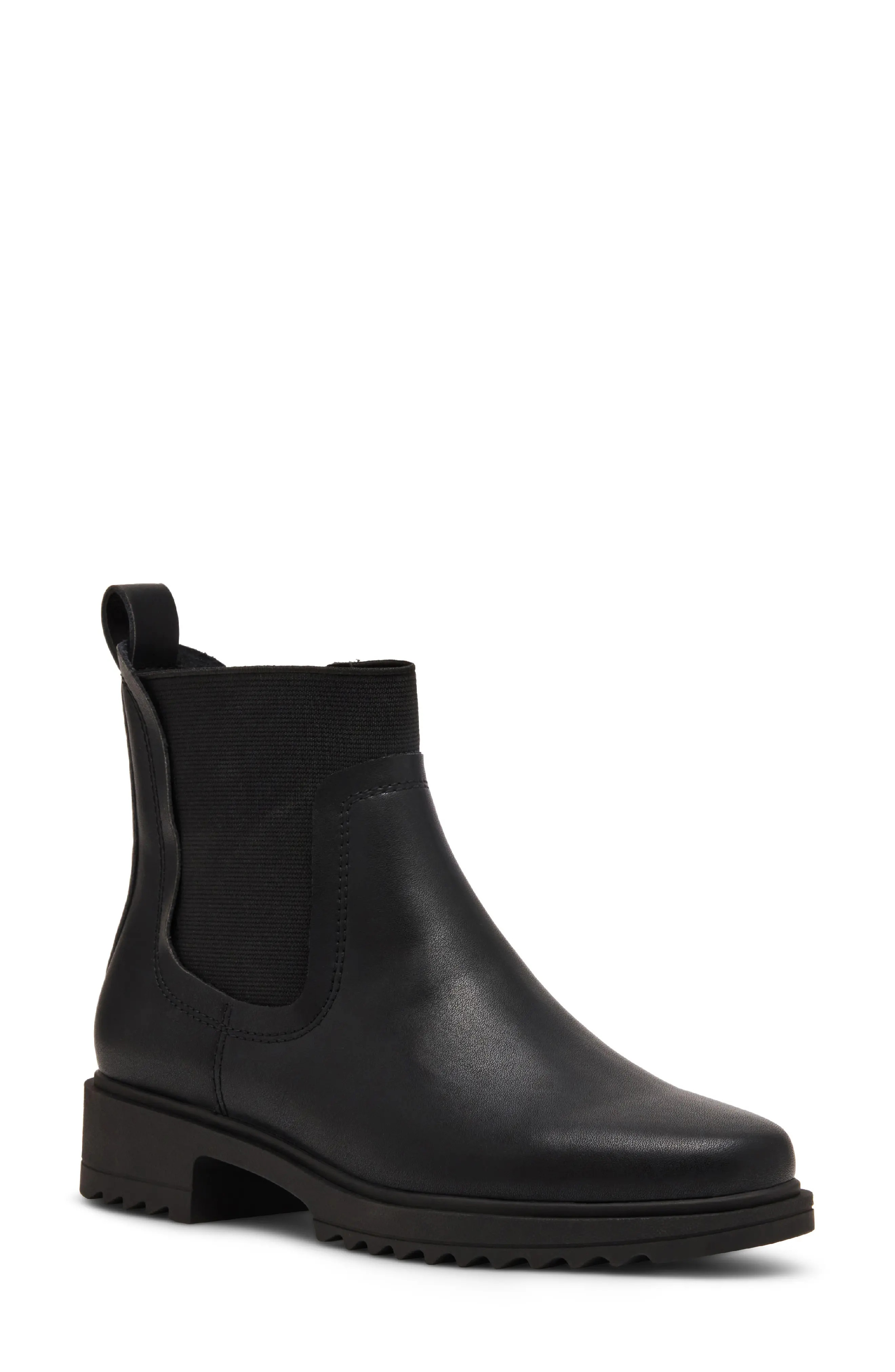Blondo Cathleen Waterproof Platform Bootie in Black Leather at Nordstrom, Size 6 | Nordstrom
