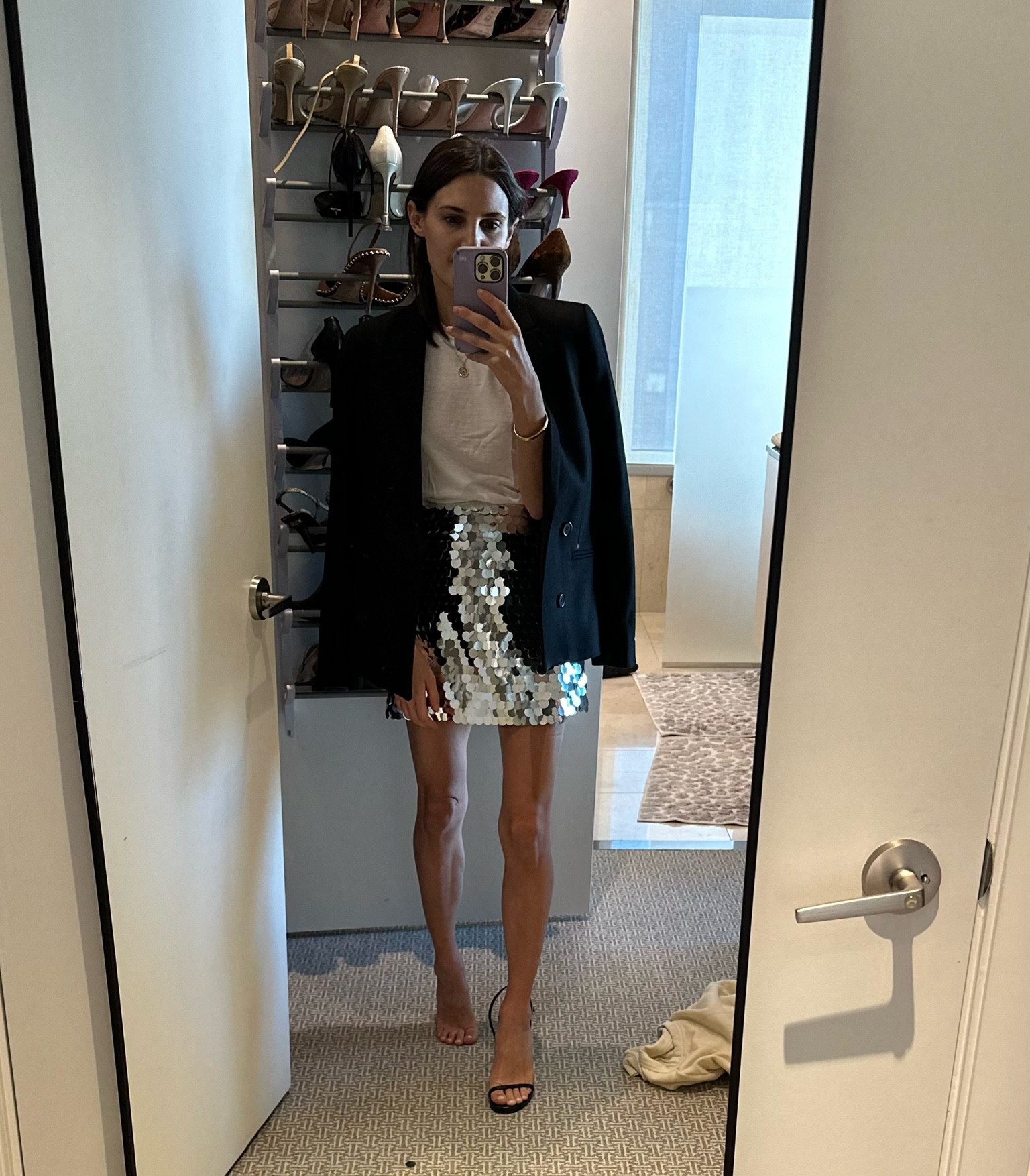 The perfect sequin skirt. I’m 5’1 and the skirt was a tiny bit big so maybe size down if you want a fitted “micro” fit which is what I was going for, it not true to size!

#LTKHoliday #LTKSeasonal