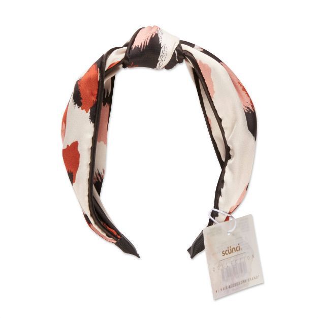 scunci Collection Fashion Turban Knotted Headband - Neutral Print | Target