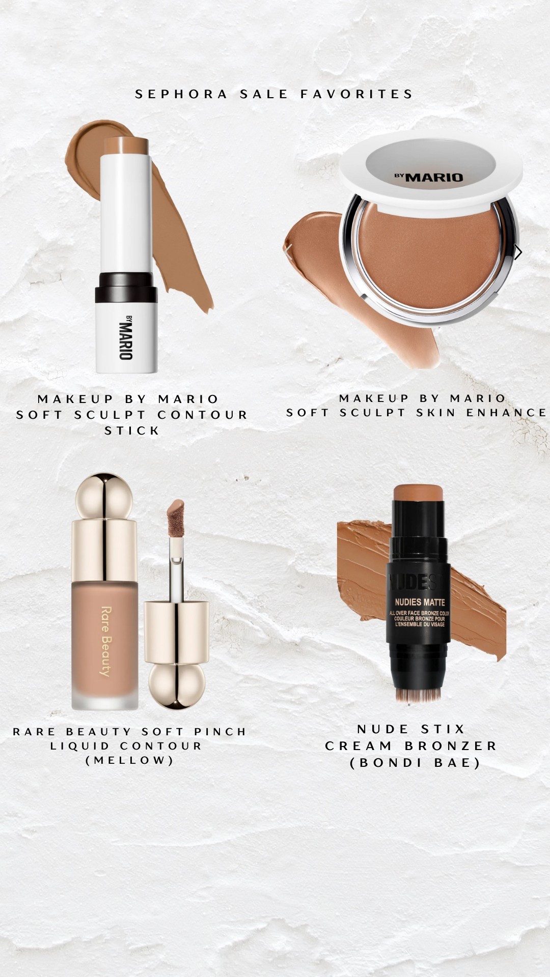 The Sephora Sale starts 4/4 and these are some of my favorite bronzers that I highly recommend getting during the sale! It is definitely the time to stock up on products you love and try products you have always wanted to try! 


Sephora Sale Dates 
4/4 - 4-14 VIB Rouge 20% 
4/8-4/14 VIB 15% 
Insider 4/8-4-14 10% off 

#sephorasale #sephora #beautyfavorites

#LTKSaleAlert #LTKFindsUnder50 #LTKBeauty