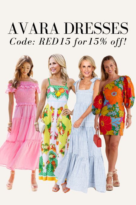 Summer dresses from Avara! Use code RED15 for 15% off! I wear small in all styles

Summer dress, maxi dress, floral dress, mini dress, off shoulder dress, Italian summer dress, Italy outfit, vacation outfit, summer outfit 

#LTKStyleTip #LTKFindsUnder100 #LTKSummerSales