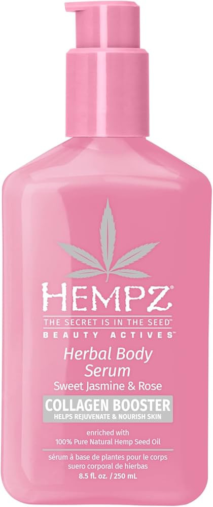 Hempz Sweet Jasmine & Rose Body Serum with Collagen Booster, Light weight, Fast Absorbing Cream G... | Amazon (US)