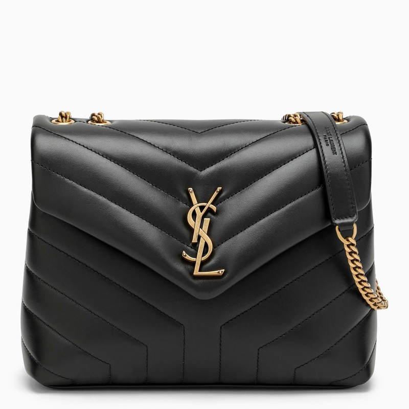 Black/gold small YSL Loulou bag | The Double F
