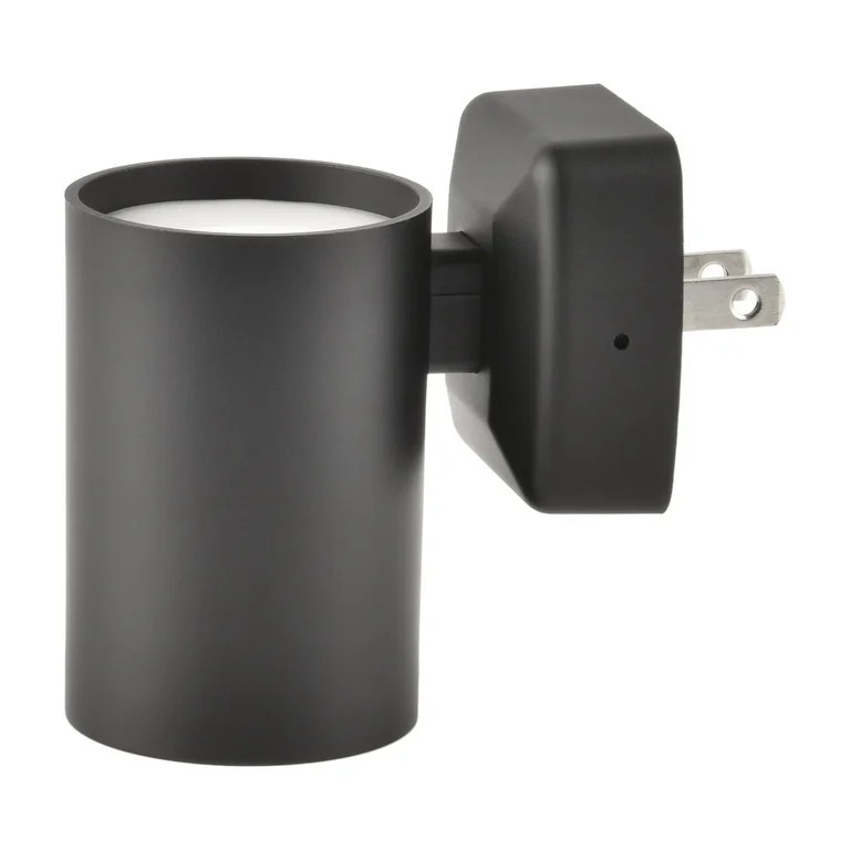 Better Homes & Gardens 2.87" Black LED Night Light, Soft White, Dusk to Dawn, Dual-Lumen Switch S... | Walmart (US)