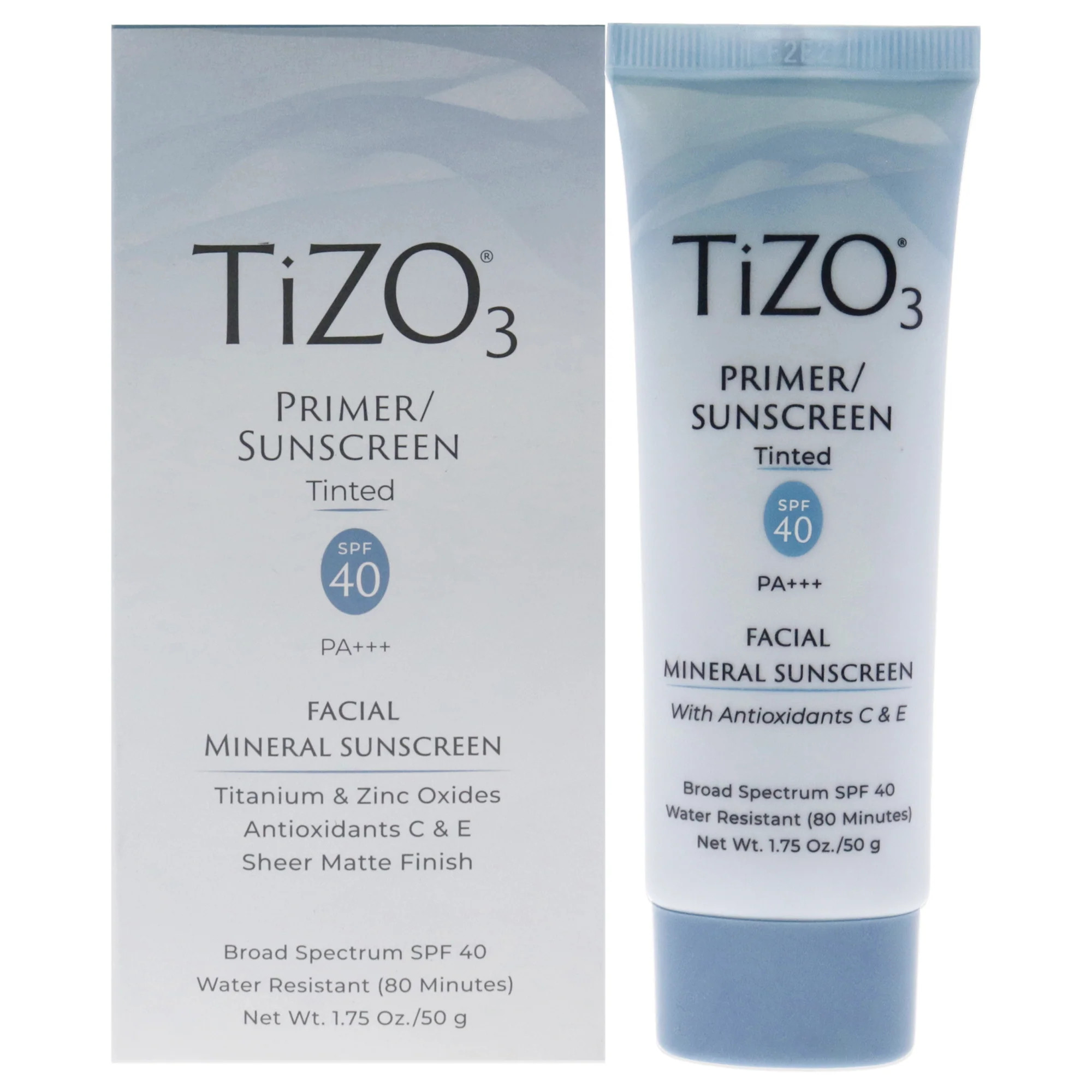 Tizo3 Facial Primer Tinted SPF 40 by Tizo for Unisex - 1.75 oz Sunscreen | Shop Simon