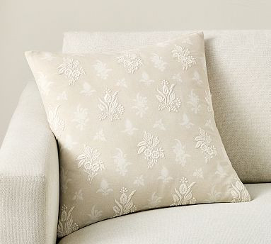 Newport Embroidered Pillow | Pottery Barn (US)