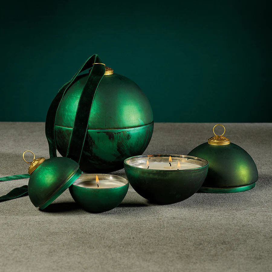 Green Ornament Ball Scented Candle | Modern Locke