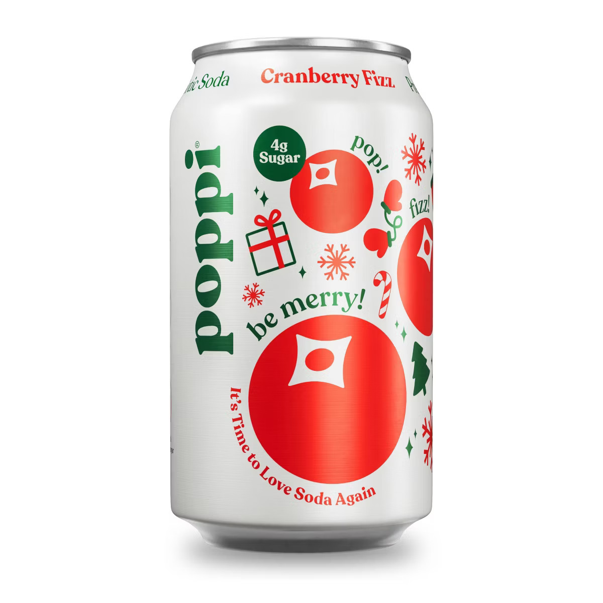 poppi Cranberry Fizz Prebiotic Soda - 12 fl oz Can | Target