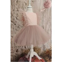 Toddler Pink Tulle Dress, Baby Girl Tutu Birthday Photoshoot Outfit | Etsy (US)