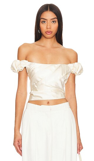 Ileana Top in Cream | Revolve Clothing (Global)