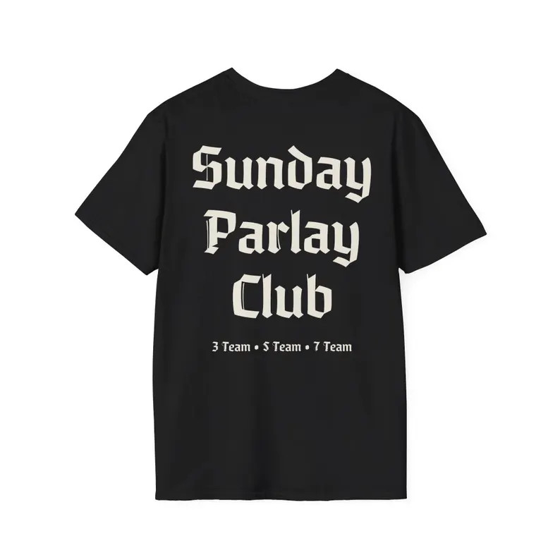 Sunday Parlay Club T-shirt | Sports Betting Typography Tee - Etsy | Etsy (US)