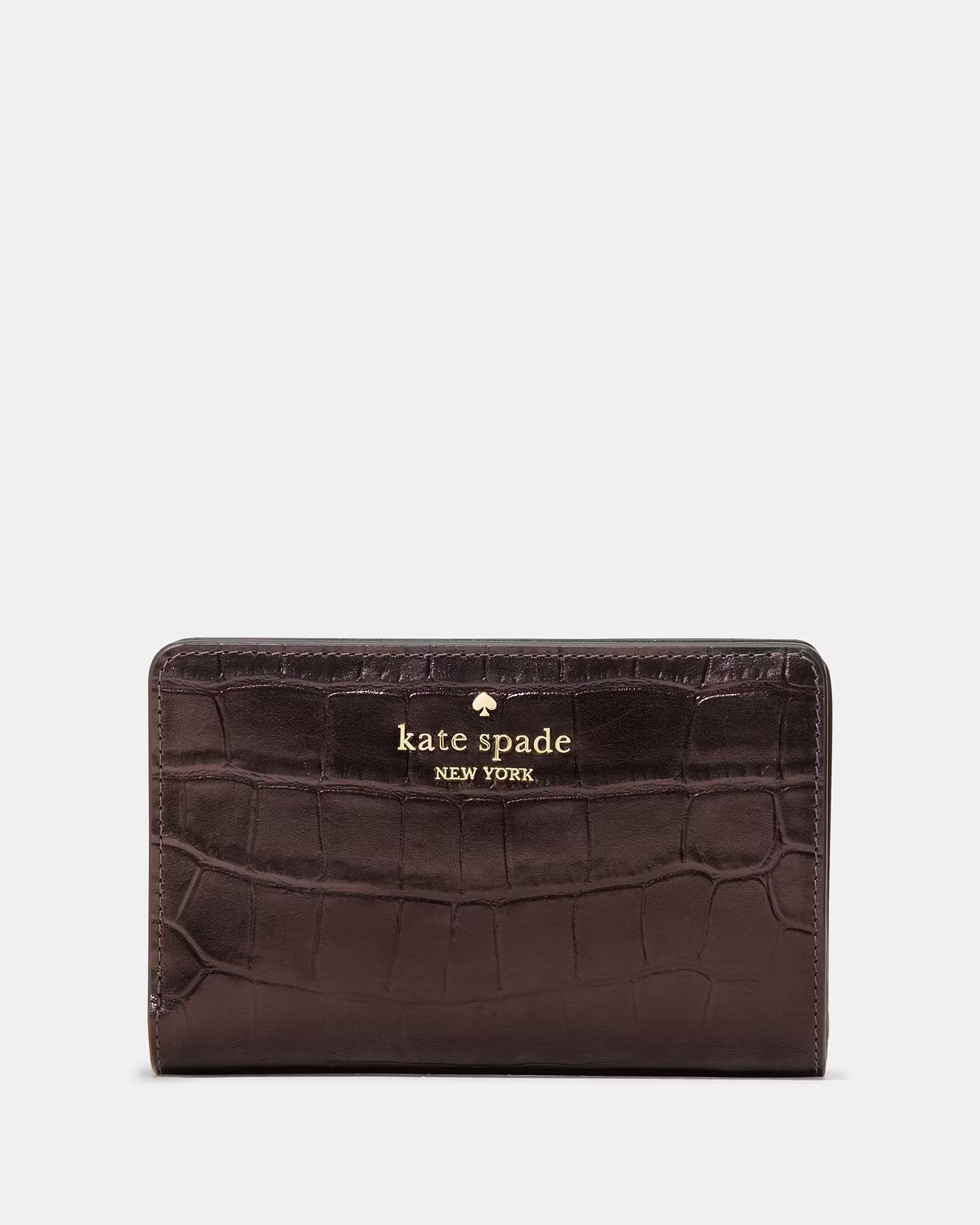 Madison Croc Embossed Medium Bifold Wallet | Kate Spade Outlet