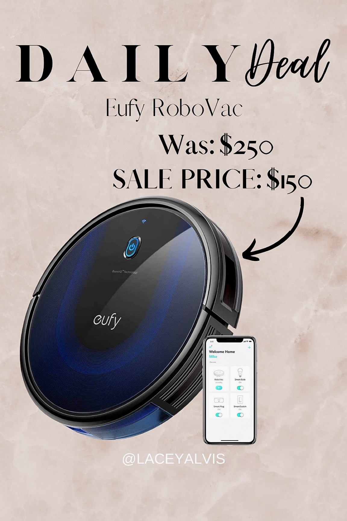 DAILY DEAL 🚨‼️🔥 Amazon Eufy robovac with over 12,000 reviews and 4.5+ star rating! Originally $250 on sale for $150! 

#dailydeal #amazonfinds #amazonhome #onsale 

#LTKsalealert #LTKhome #LTKfamily