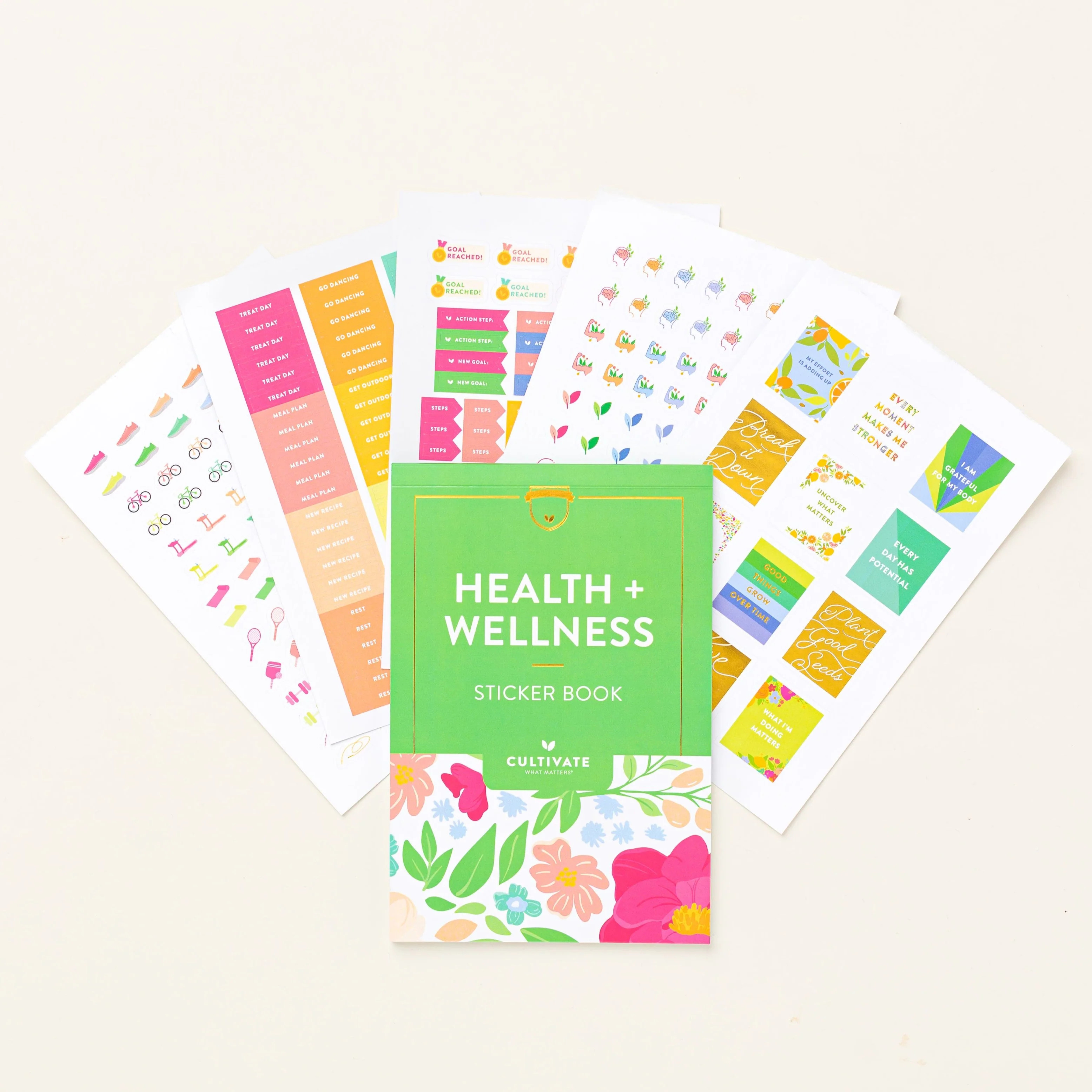 Health & Wellness Sticker Book | Cultivate What Matters