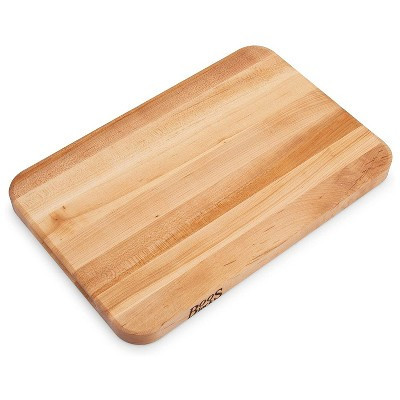 John Boos Boos Block Chop-N-Slice Series Reversible Wood Cutting Board with Integrated Finger Grips, 1.25-Inch Thickness, 18" x 12" x 1 1/4", Maple | Target