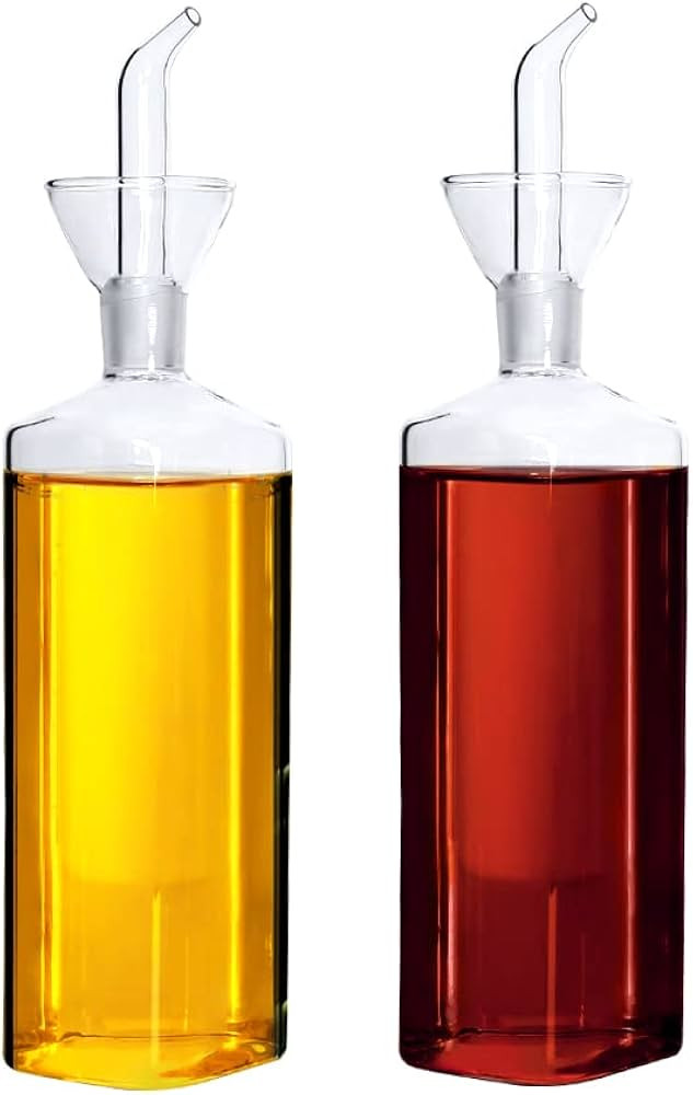 LandHope Oil Bottle Glass Olive Oil Dispenser Bottle Glass Cooking Oil Vinegar Measuring Dispense... | Amazon (US)