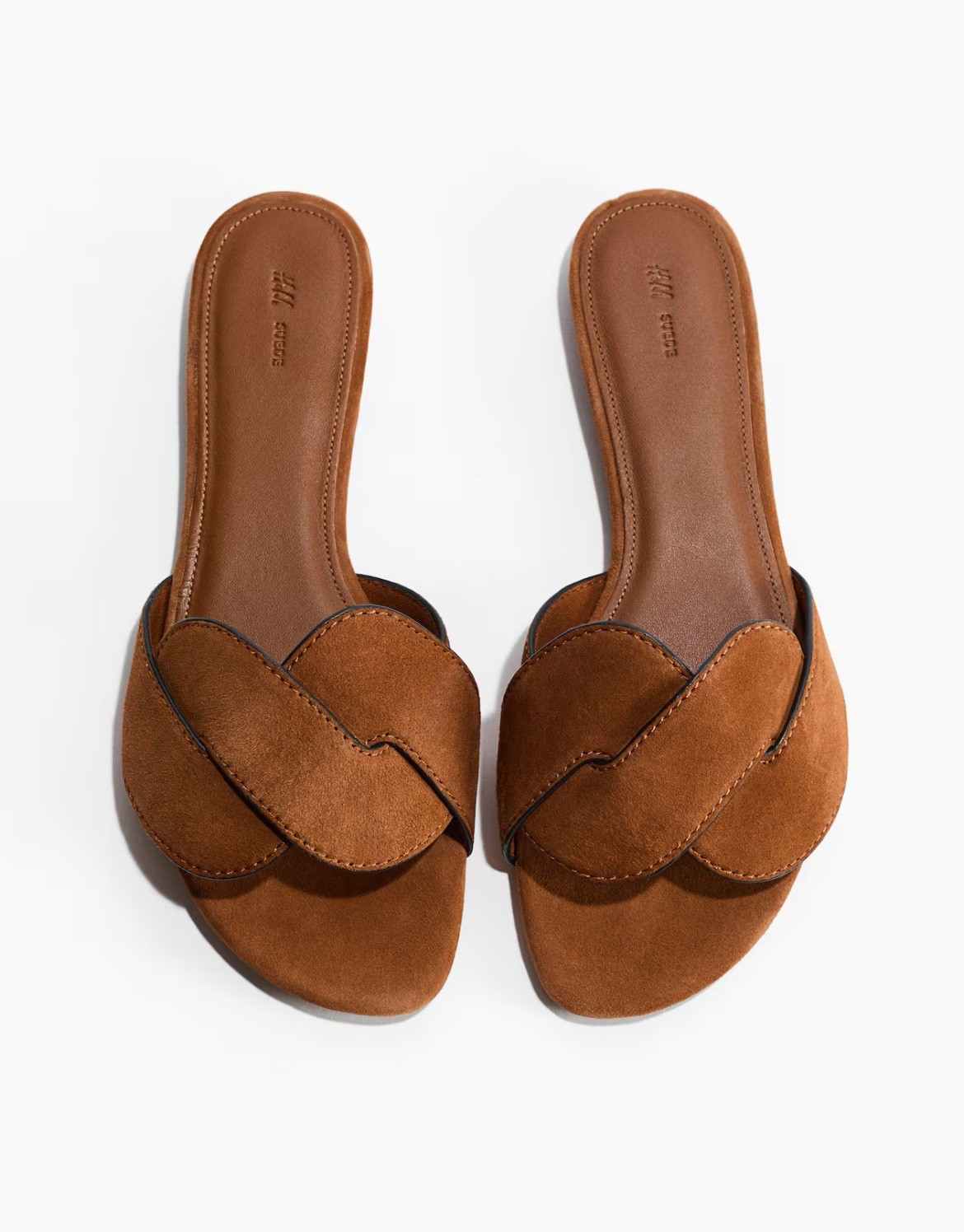 Camel brown suede slide sandals 

#LTKSeasonal