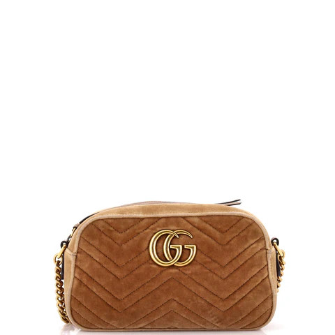GG Marmont Shoulder Bag Matelasse Velvet Small | Rebag