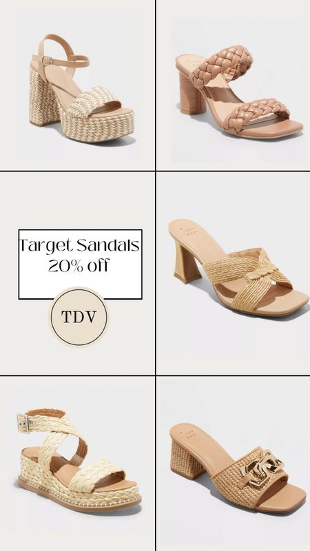 Target sandals 20% off! $20 sandals 👏🏻 

#LTKSwim #LTKSaleAlert #LTKFindsUnder50