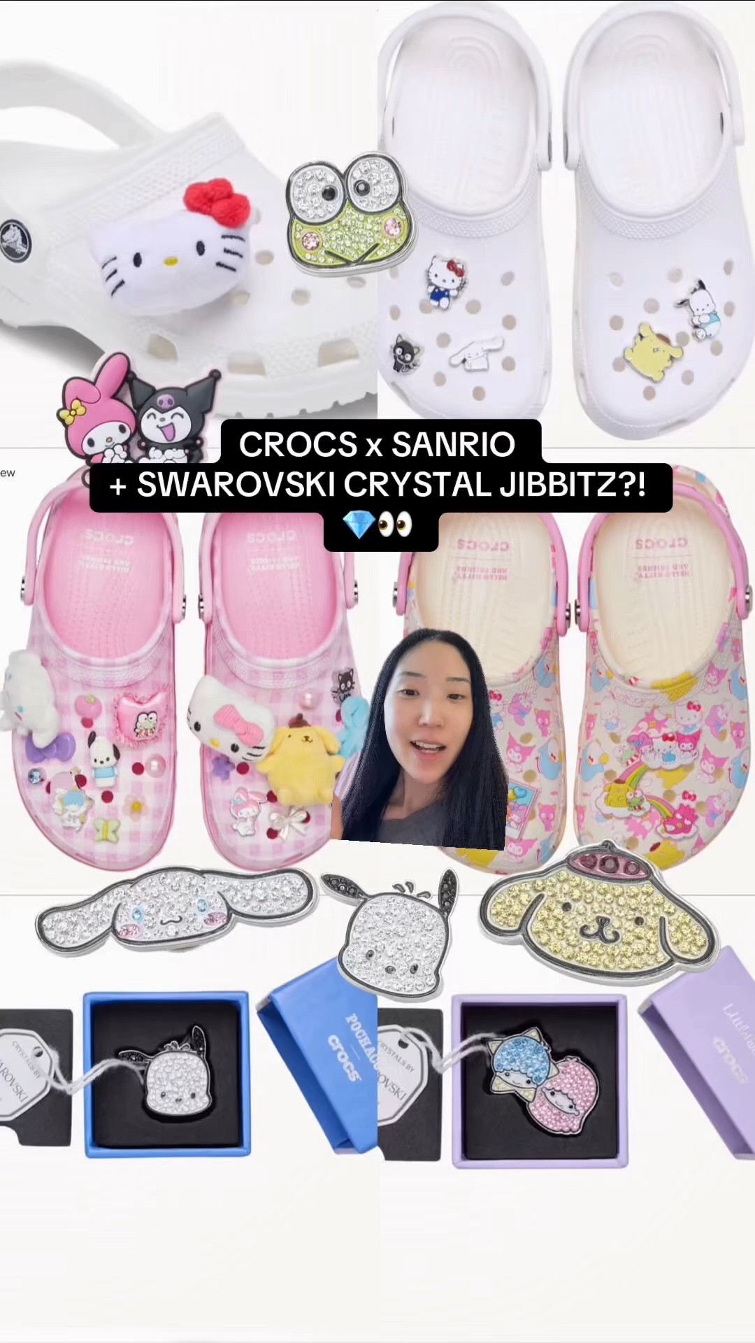 Crocs x Sanrio!! 🎀✨

#crocs #sanrio #hellokitty #shoes #sandals #clogs #limitededition #giftidea #swarovski #crystal #jewelry #jibbitz @crocs 

#LTKgrwm #LTKSeasonal #LTKootd