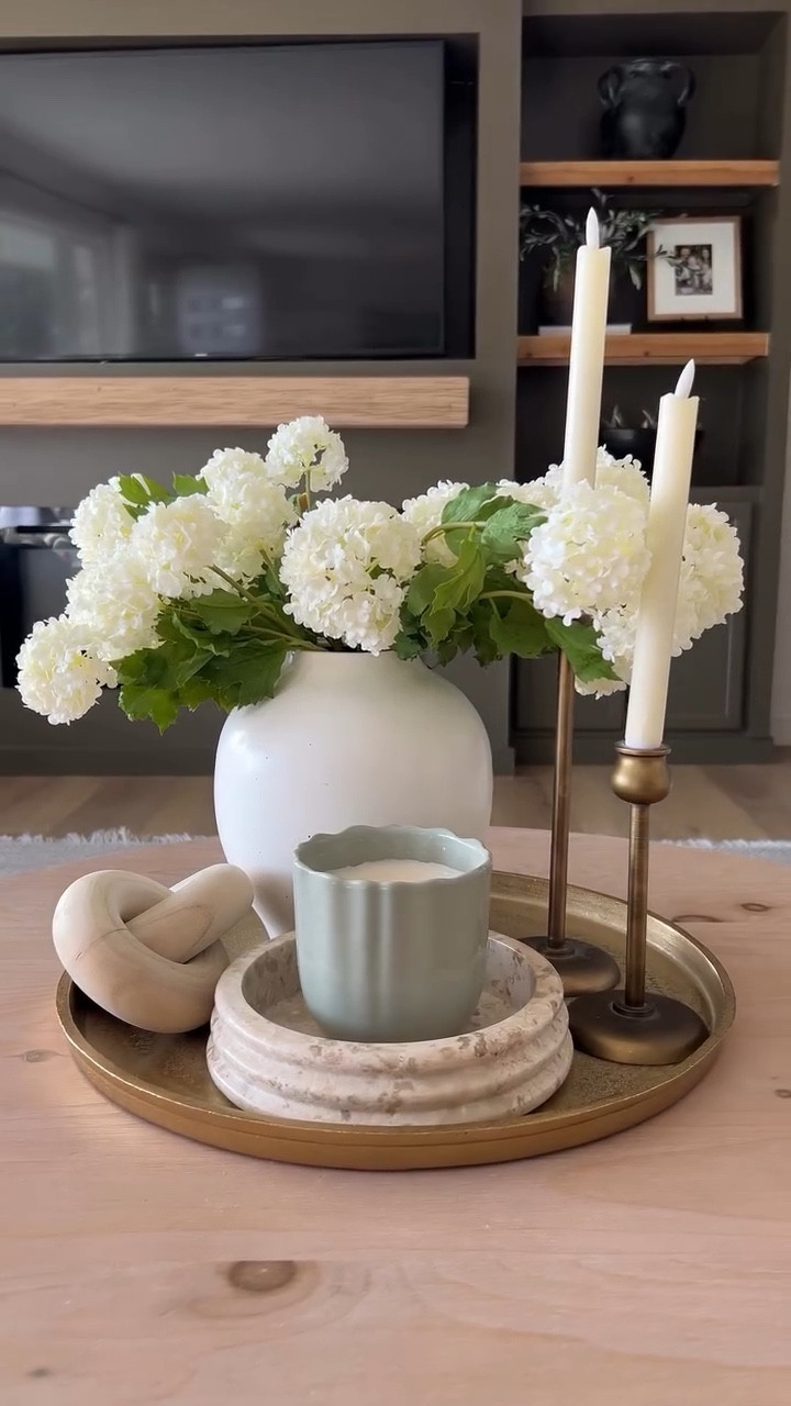 Style a coffee table tray with me 🌼

#LTKSeasonal #LTKSaleAlert #LTKHome