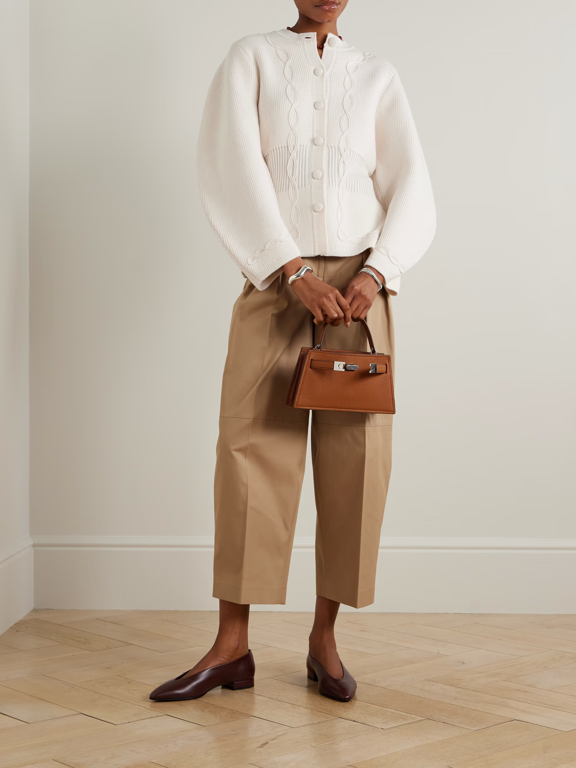 Adrian ribbed cable-knit wool cardigan | NET-A-PORTER (US)