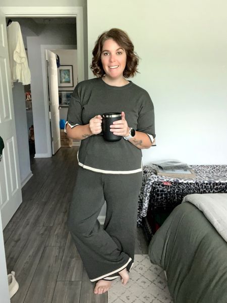 The most perfect loungewear set and it’s from Amazon! This set is amazing! The material is soft, the fit is TTS (I went with a large) and this set comes in 9 different color options! All colors are currently on sale for $39.99! 

#LTKstyletip #LTKsalealert #LTKunder50