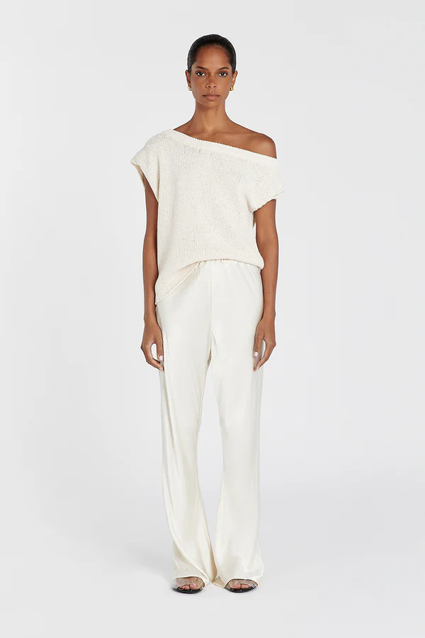 KERRY NATURAL ASYM KNIT TOP | DISSH