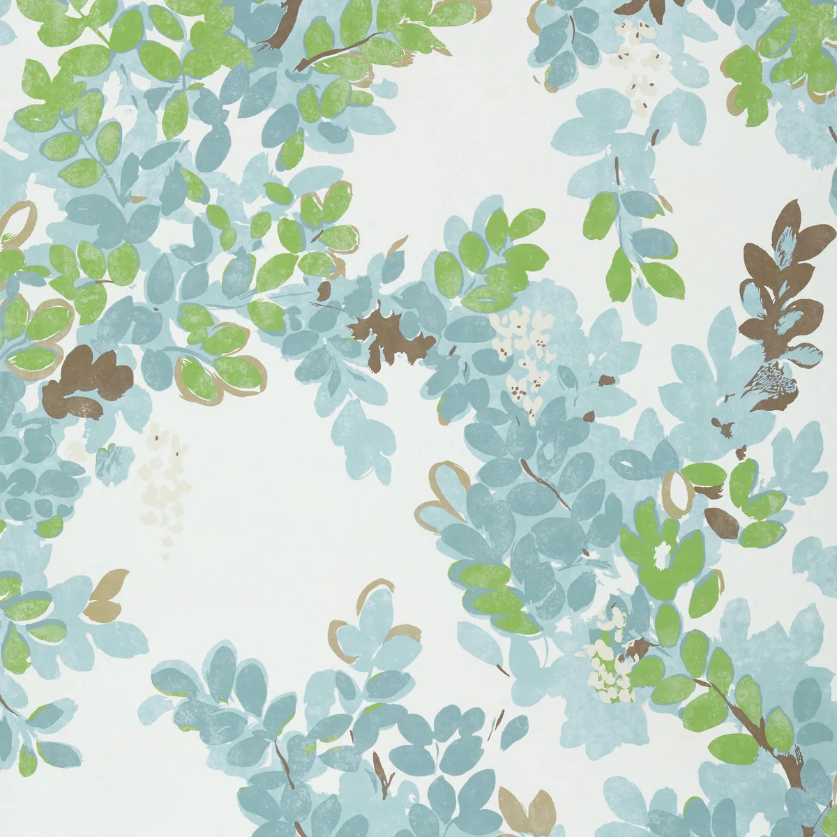 Thibaut Central Park Spa Blue Wallpaper | DecoratorsBest