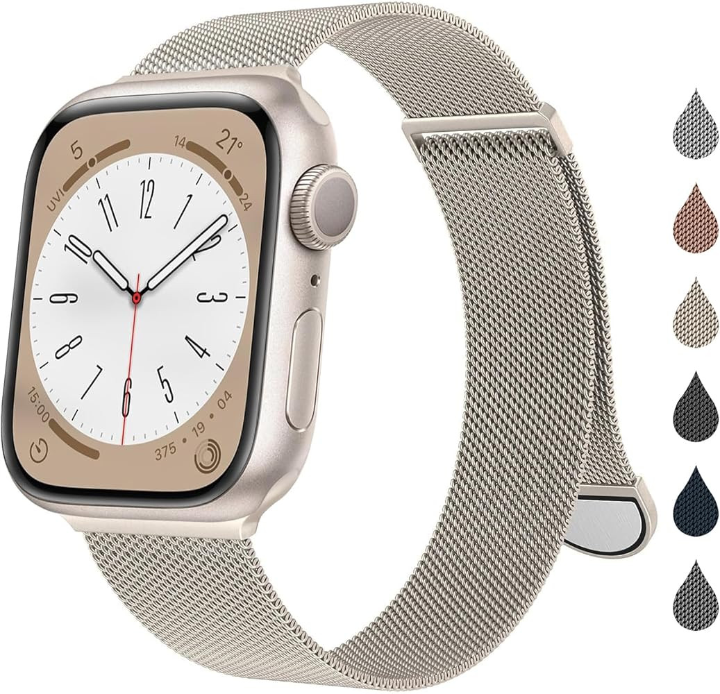 Compatible with Apple Watch Band 46mm 38mm 40mm 41mm 42mm 44mm 45mm 49mm Women Men, Adjustable St... | Amazon (CA)