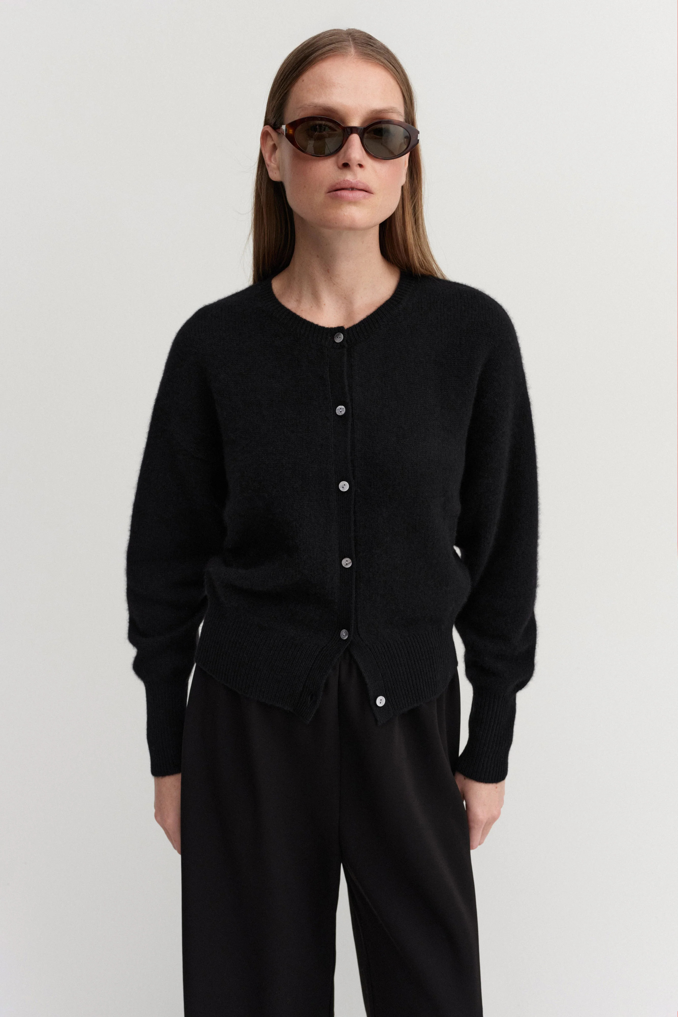 Coco Cardigan, black | Almada Label