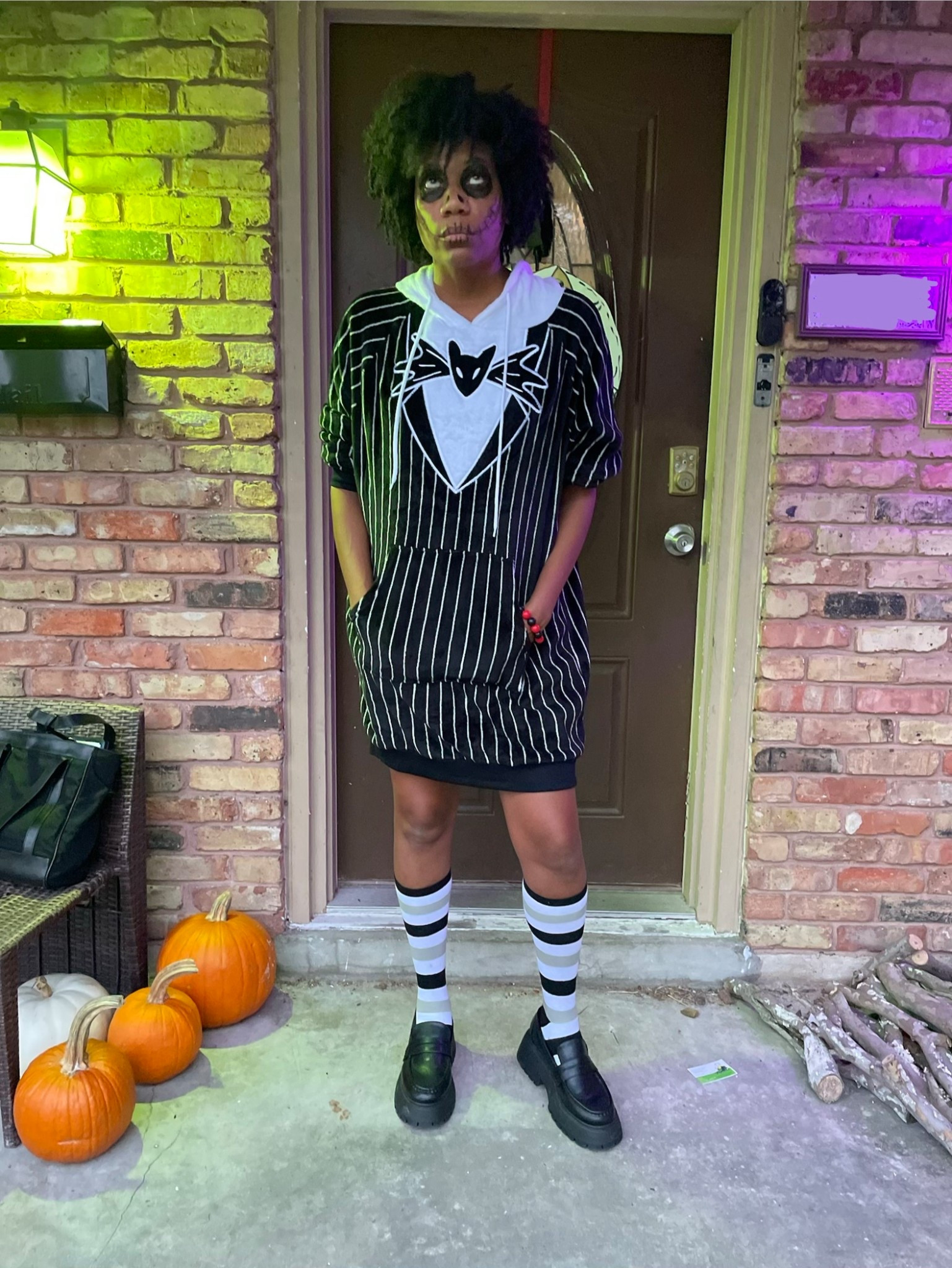 Jack skellington pajamas costume 

#LTKHalloween #LTKSeasonal #LTKFindsUnder50