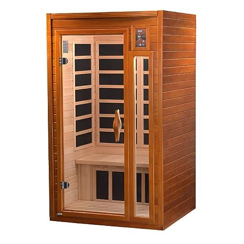 Dynamic Barcelona 1 to 2 Person Hemlock Wood Low EMF FAR Infrared Sauna For Home with LED Control... | Amazon (US)