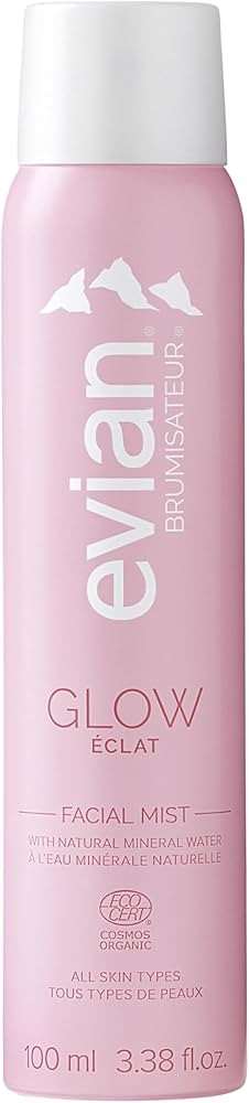 Evian Glow Facial Mist - Boost Radiance - Nourish Skin - Enhance Makeup - Organic - All Skin Type... | Amazon (US)