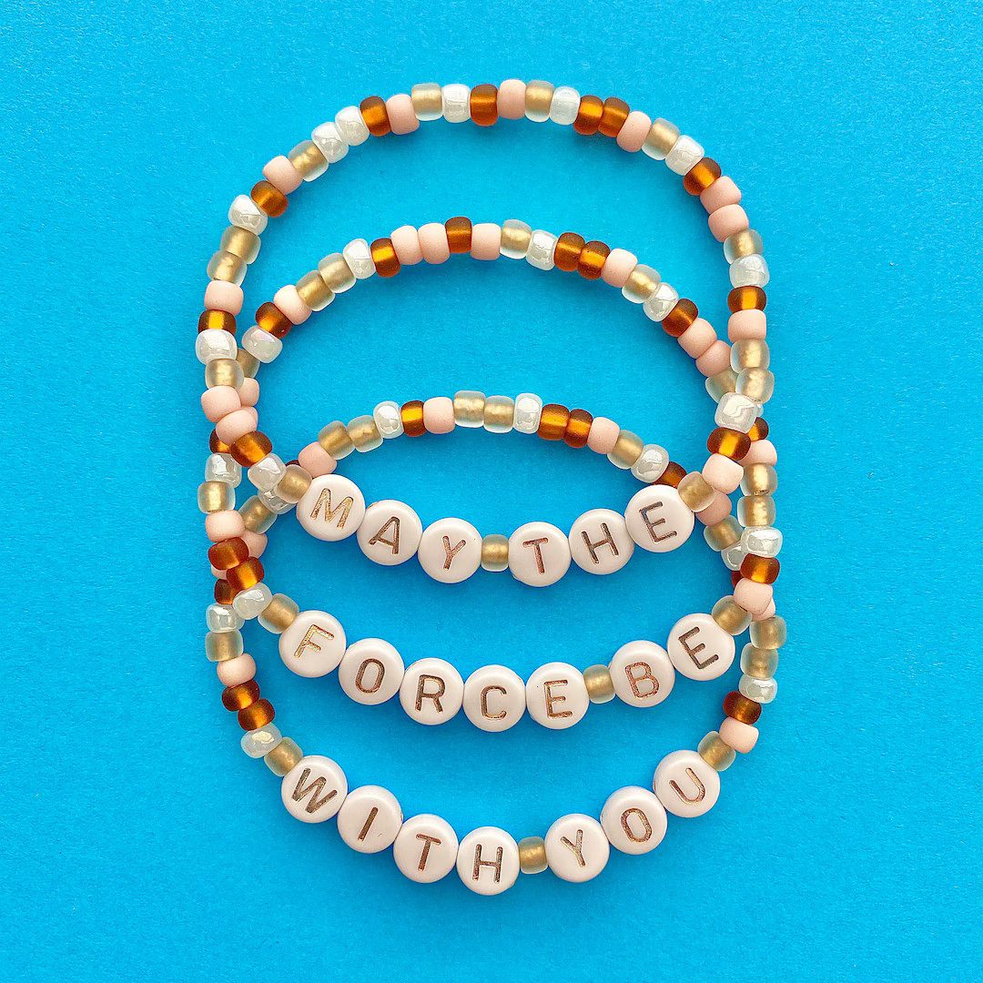 Star Wars May the Force Be With You Beaded Bracelets - Etsy | Etsy (US)