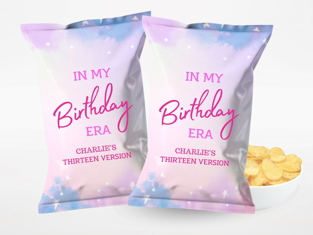 Taylor Swift Birthday Party Chip Bags Lover Taylor Swift Inspired Birthday Party Treats, Custom T... | Etsy (US)