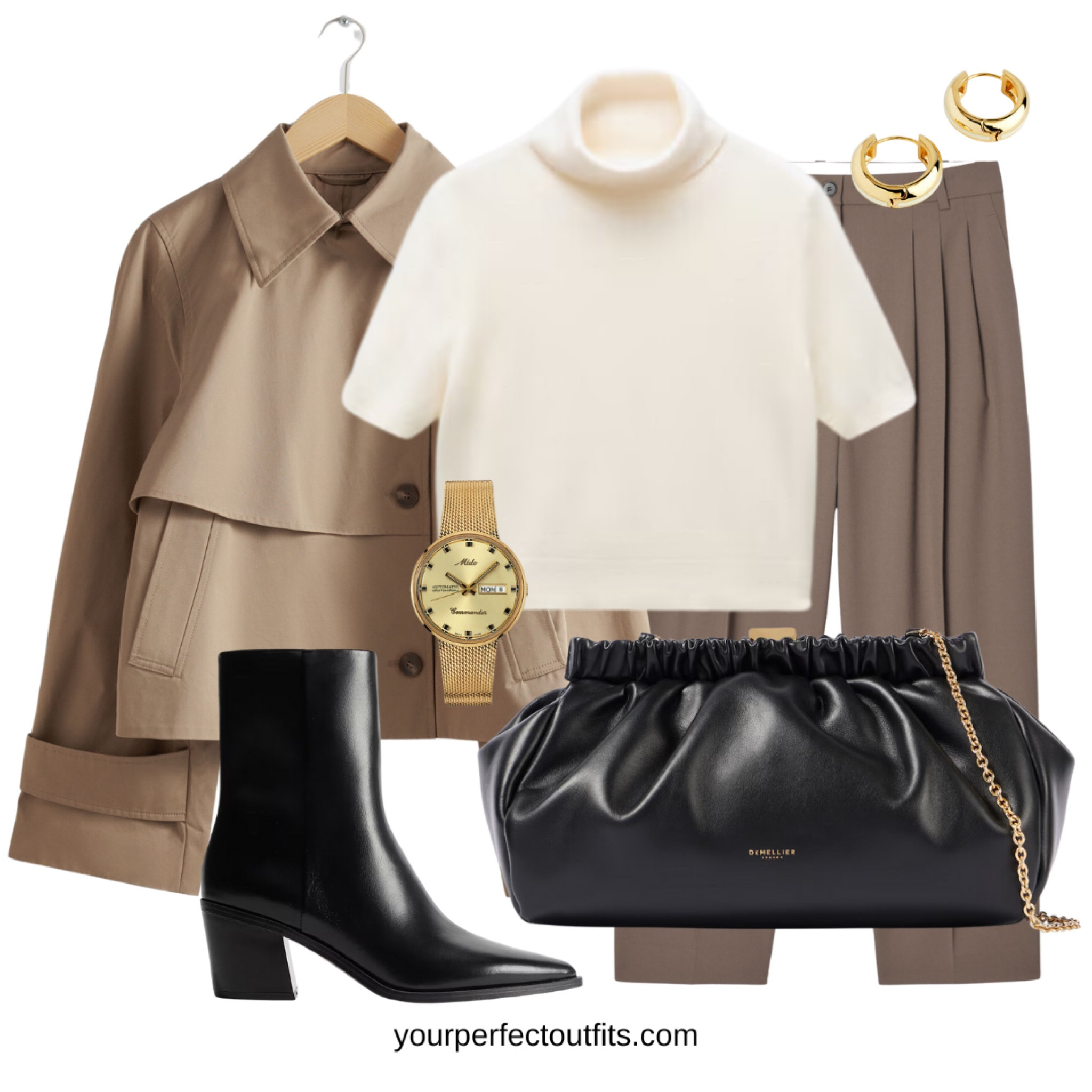 Perfect casual business fall outfits 
Back to work outfits 
Autumn looks with a cropped trench 
Everyday look 

#LTKWorkwear #LTKFallSale #LTKFindsUnder50