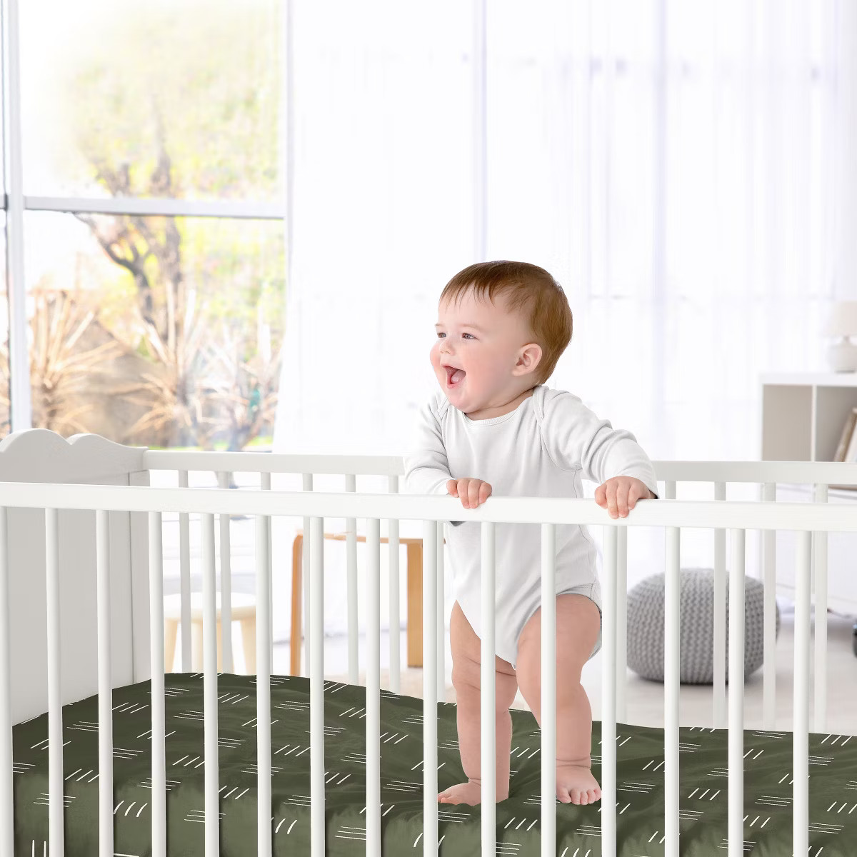 Sweet Jojo Designs Boy Girl Gender Neutral Unisex Baby Fitted Crib Sheet Boho Hatch Collection Gr... | Target