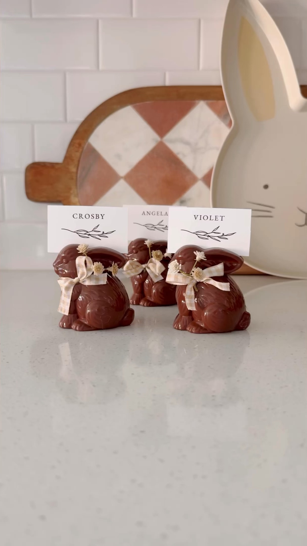 Chocolate bunny Easter place cards

#LTKSeasonal #LTKParties #LTKWatchNow