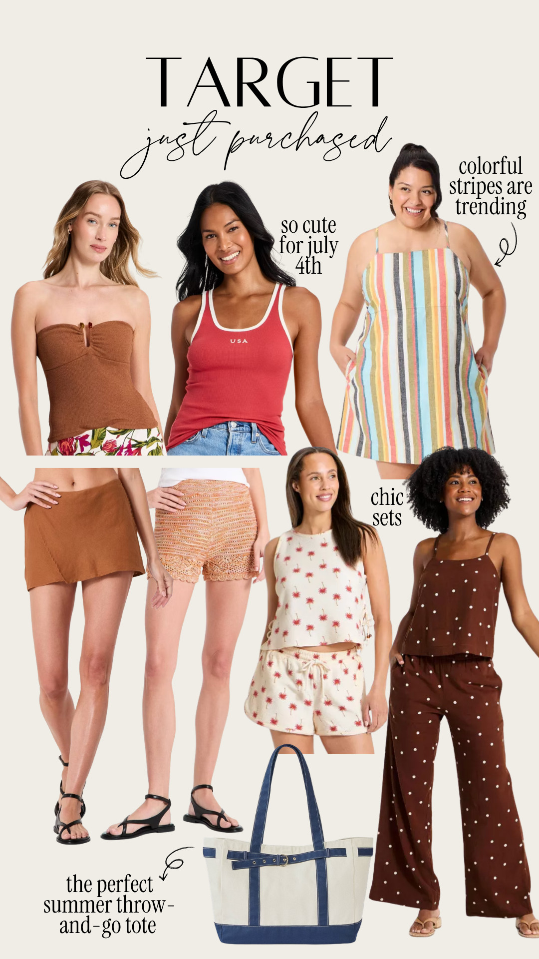 Just purchased from @Target  SO obsessed with the new summer arrivals. Cutest chic sets and separates

#LTKSeasonal